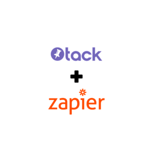 tack logo + zapier logo
