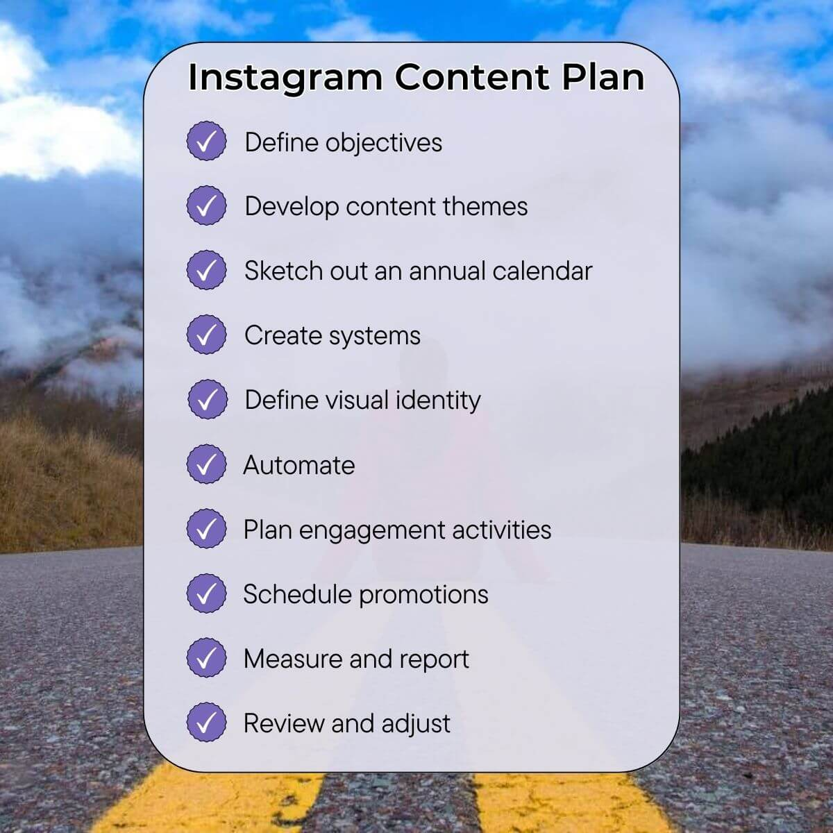 Instagram Content Plan Cheatsheet